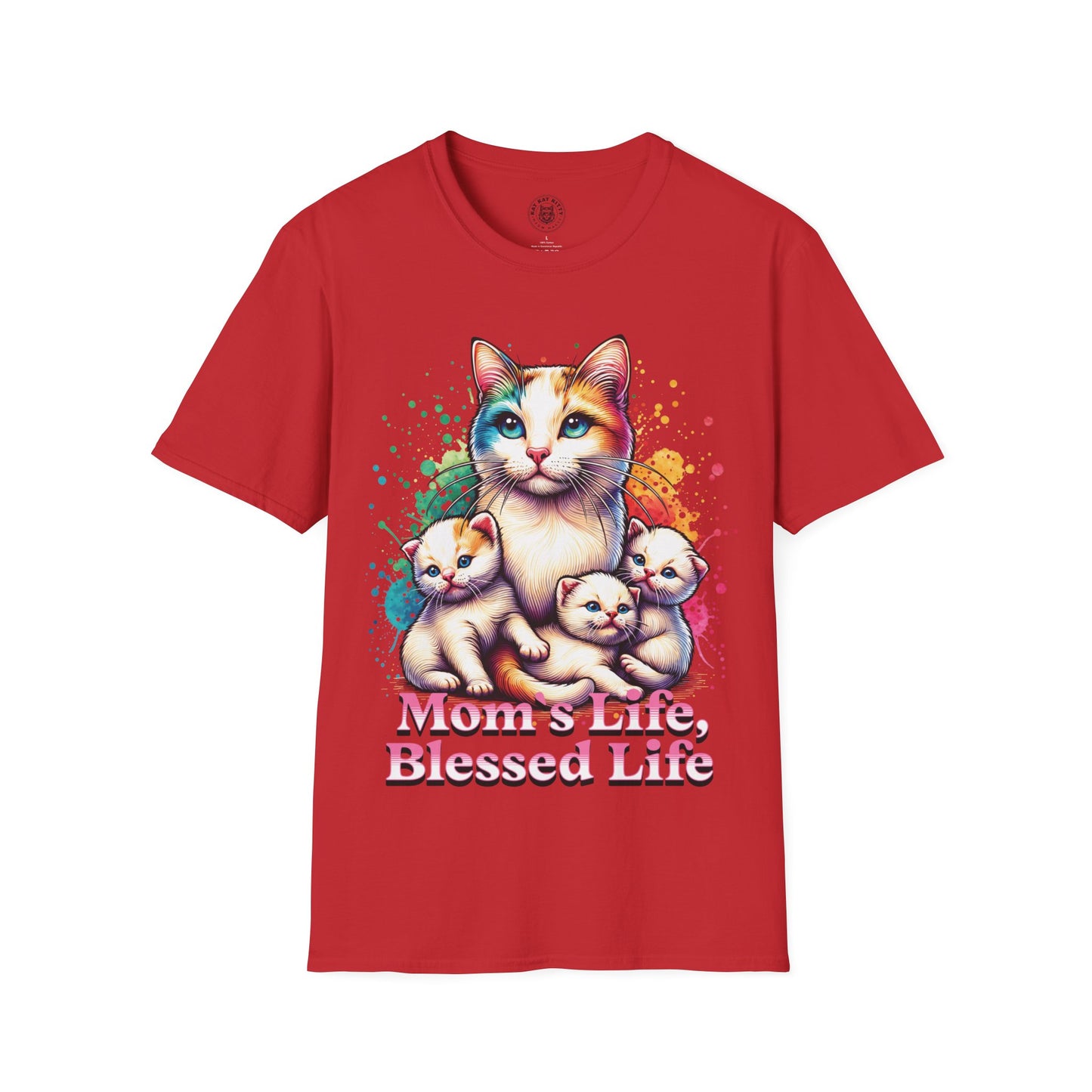 Mom´s Life Blessed Life - Unisex Cat Graphic Tees | Graphic T Shirts