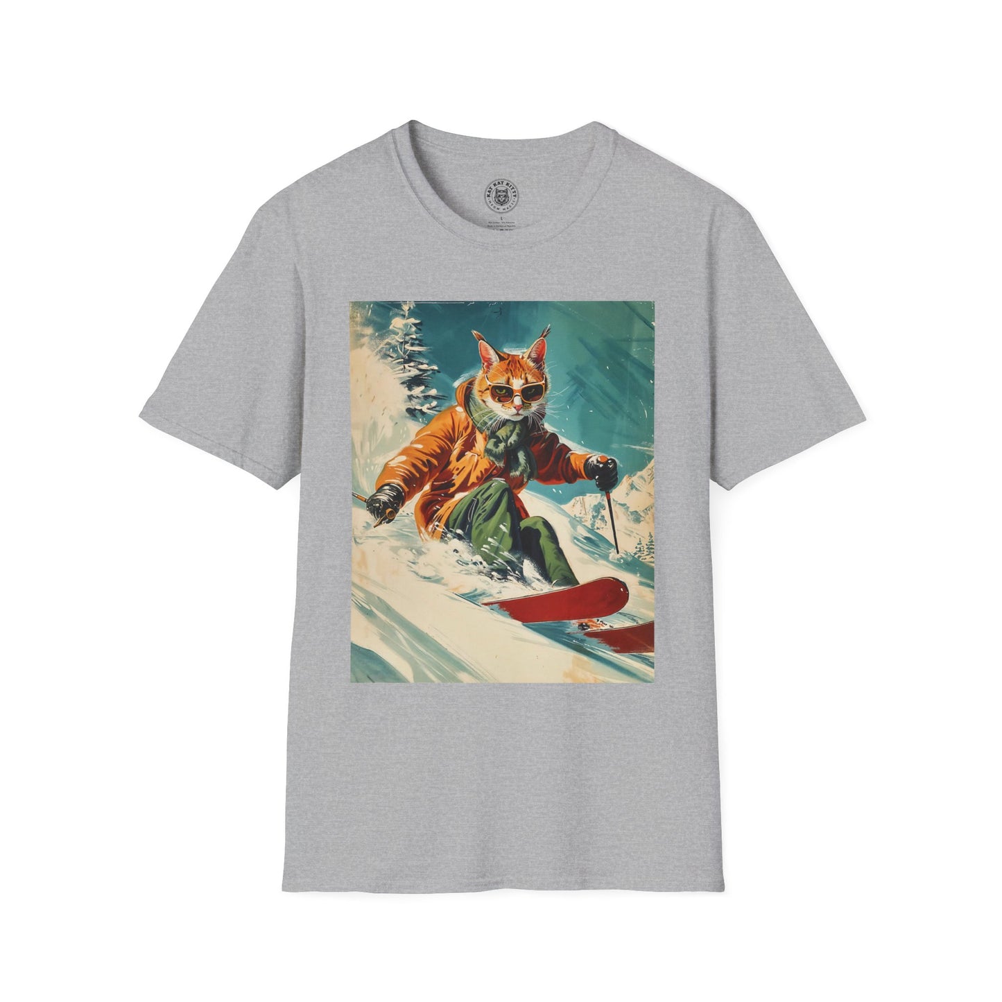 Meowna Lisa - Unisex Cat Graphic Tees | Graphic T Shirts