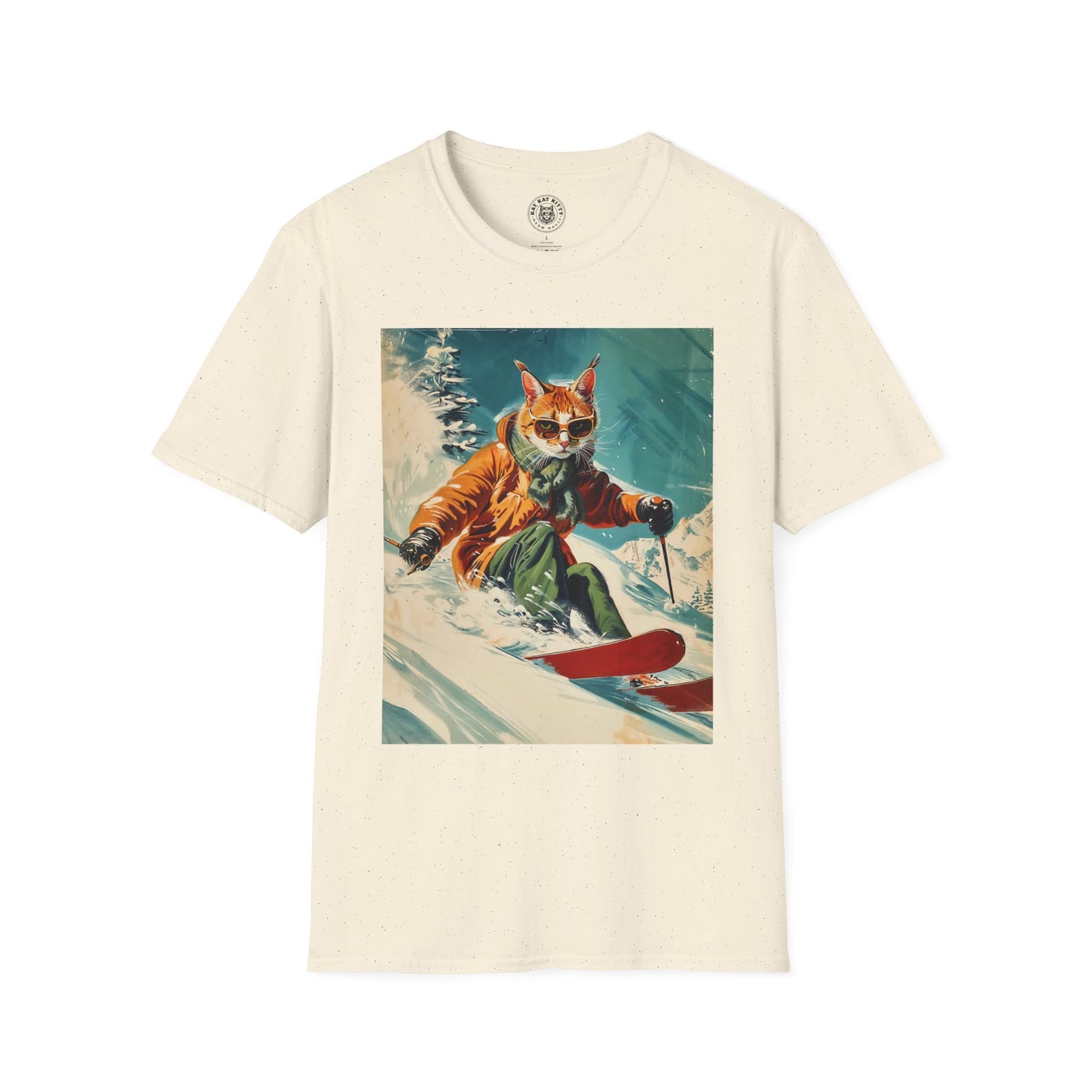 Meowna Lisa - Unisex Cat Graphic Tees | Graphic T Shirts