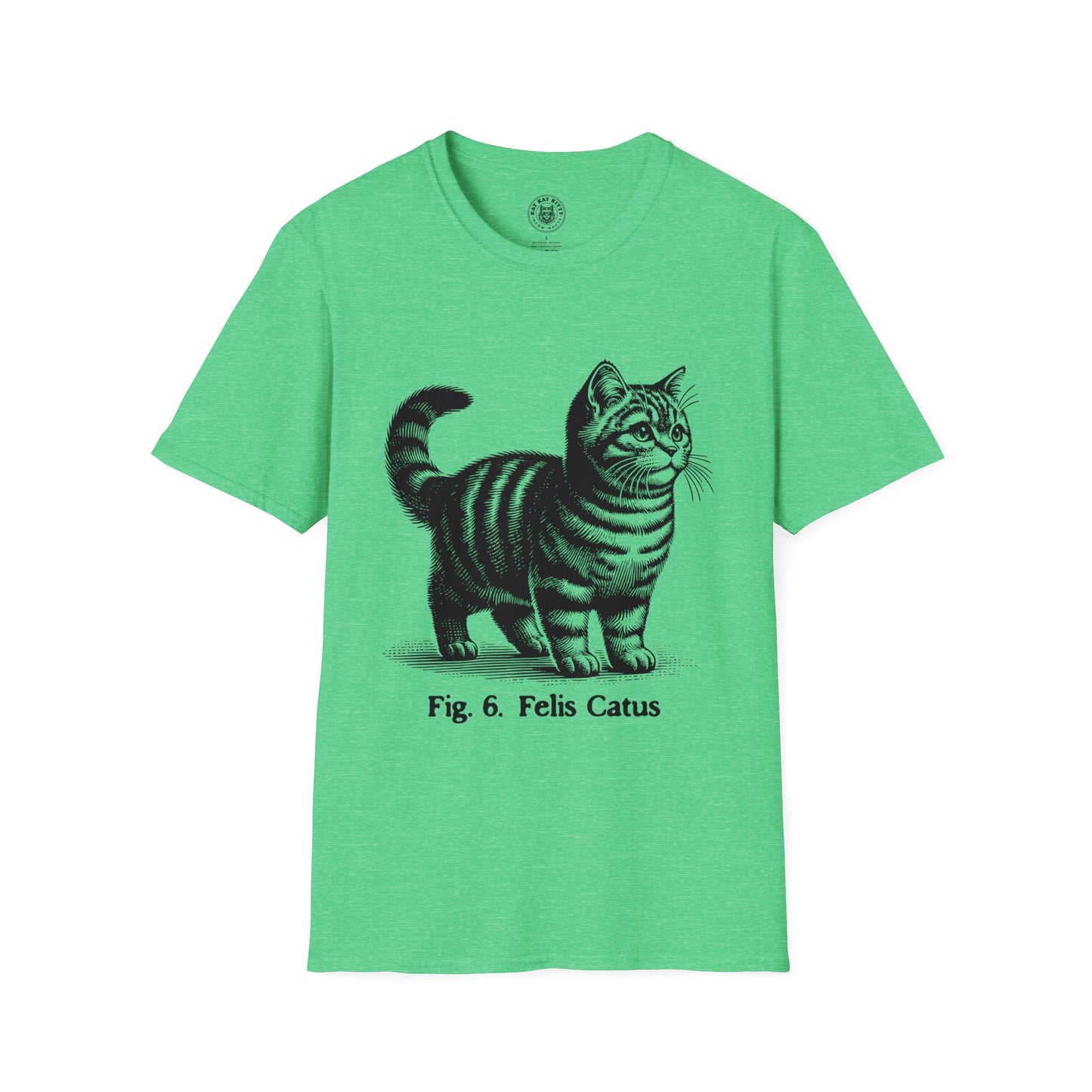 Cat Antique Scientific Drawing - Unisex Cat Graphic Tees | Graphic T Shirts