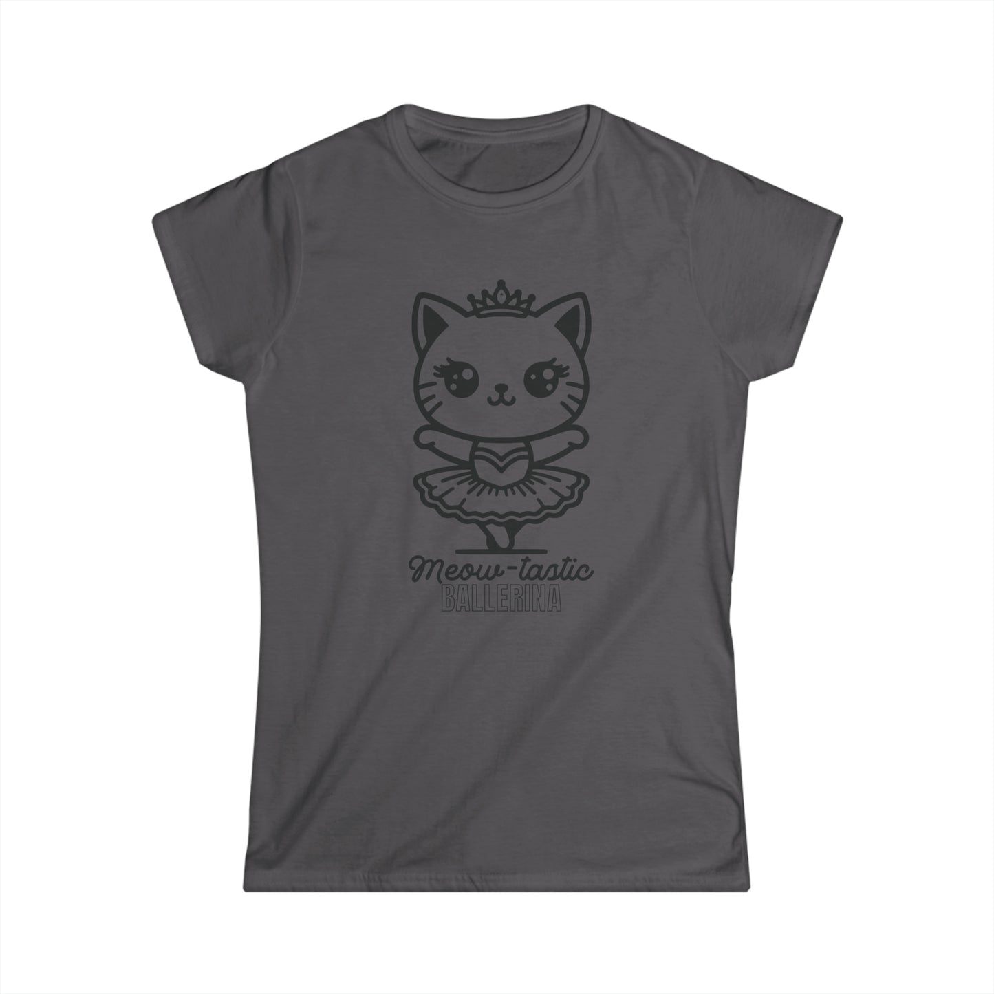 Meow-tastic Ballerina - Women's Cat Graphic Tees | Graphic T Shirts
