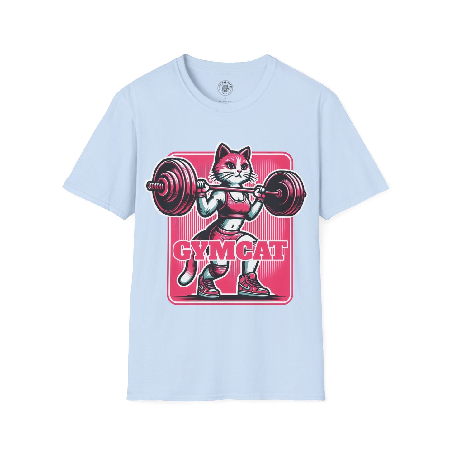 Gymcat Pink Cat - Unisex Cat Graphic Tees | Graphic T Shirts