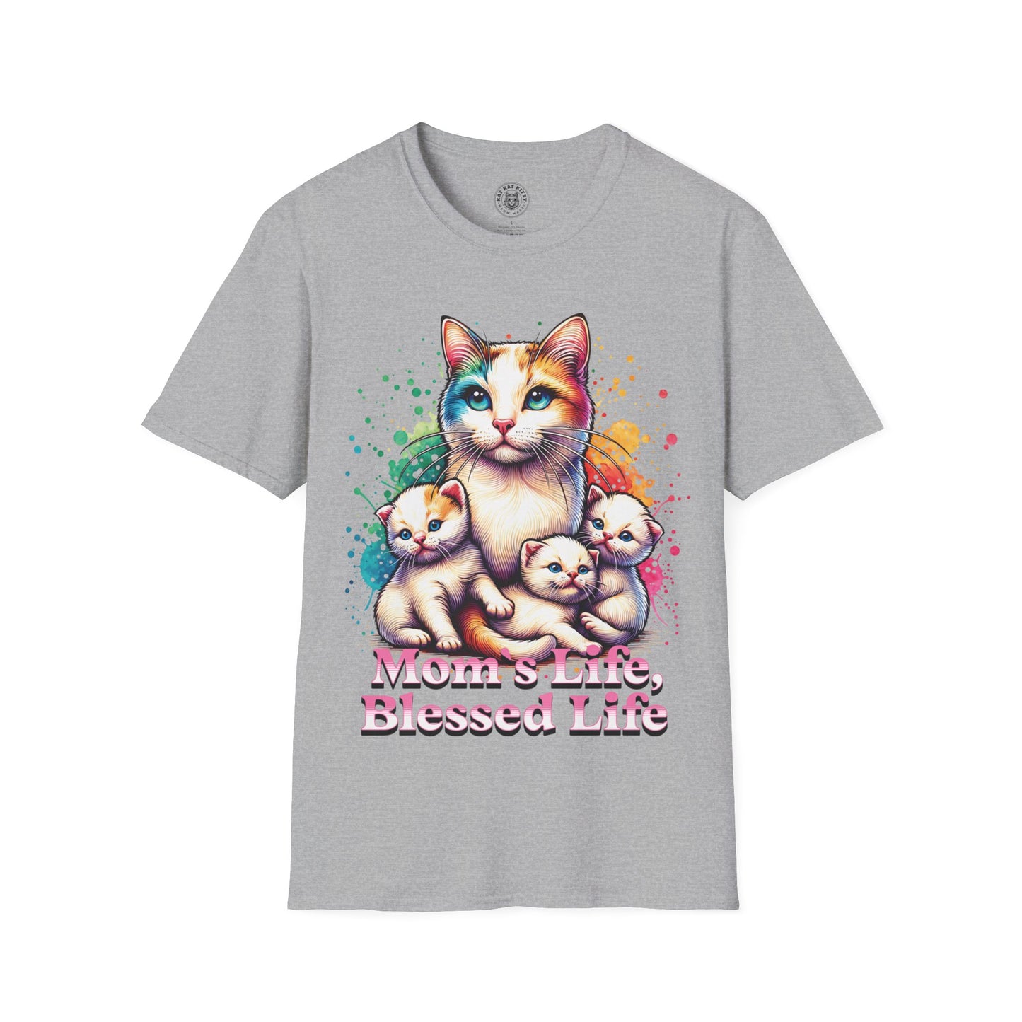 Mom´s Life Blessed Life - Unisex Cat Graphic Tees | Graphic T Shirts