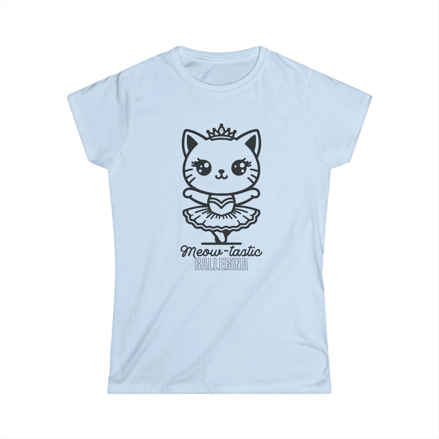 Meow-tastic Ballerina - Women's Cat Graphic Tees | Graphic T Shirts