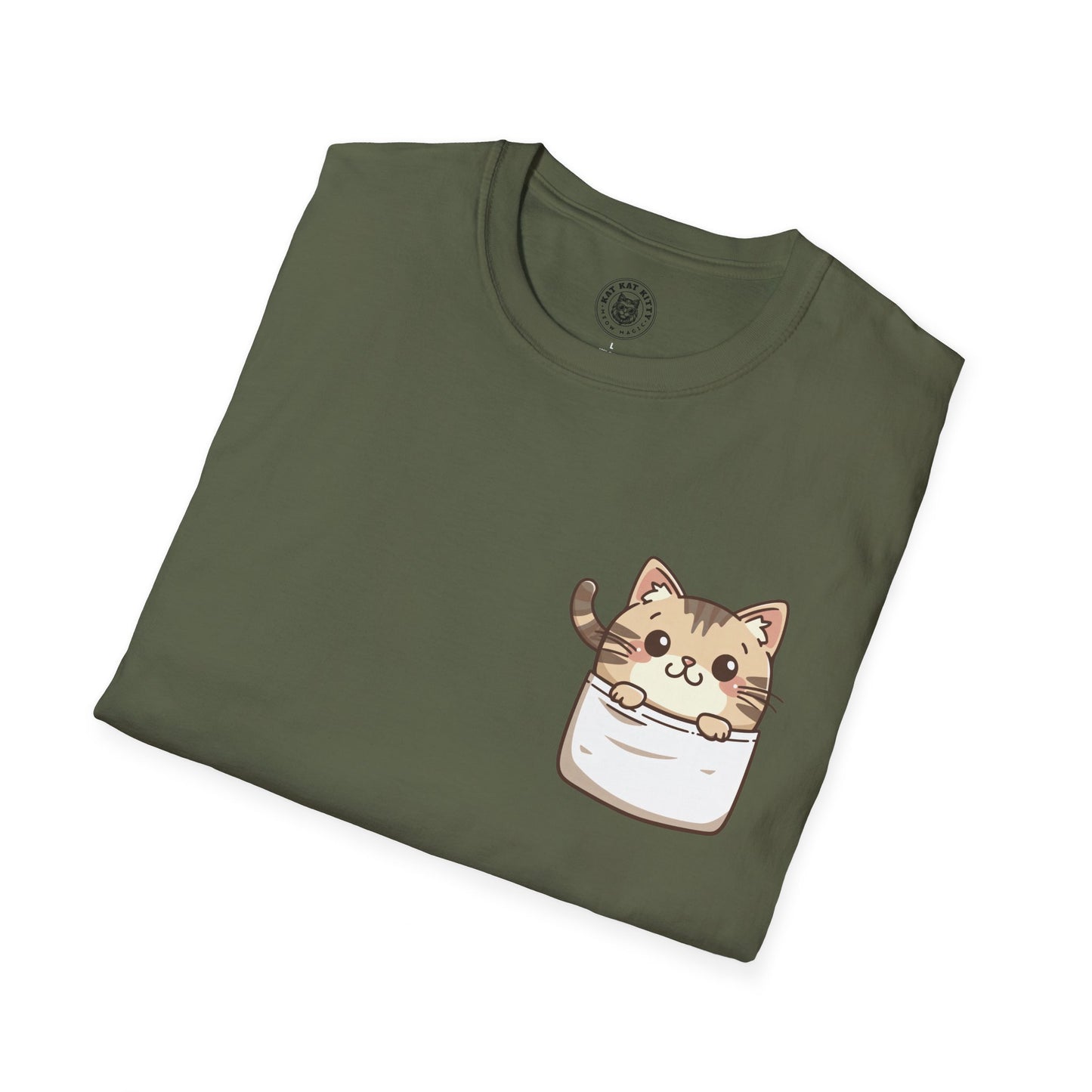 Cat In Pocket 3 - Unisex Cat Graphic Tees | Graphic T Shirts