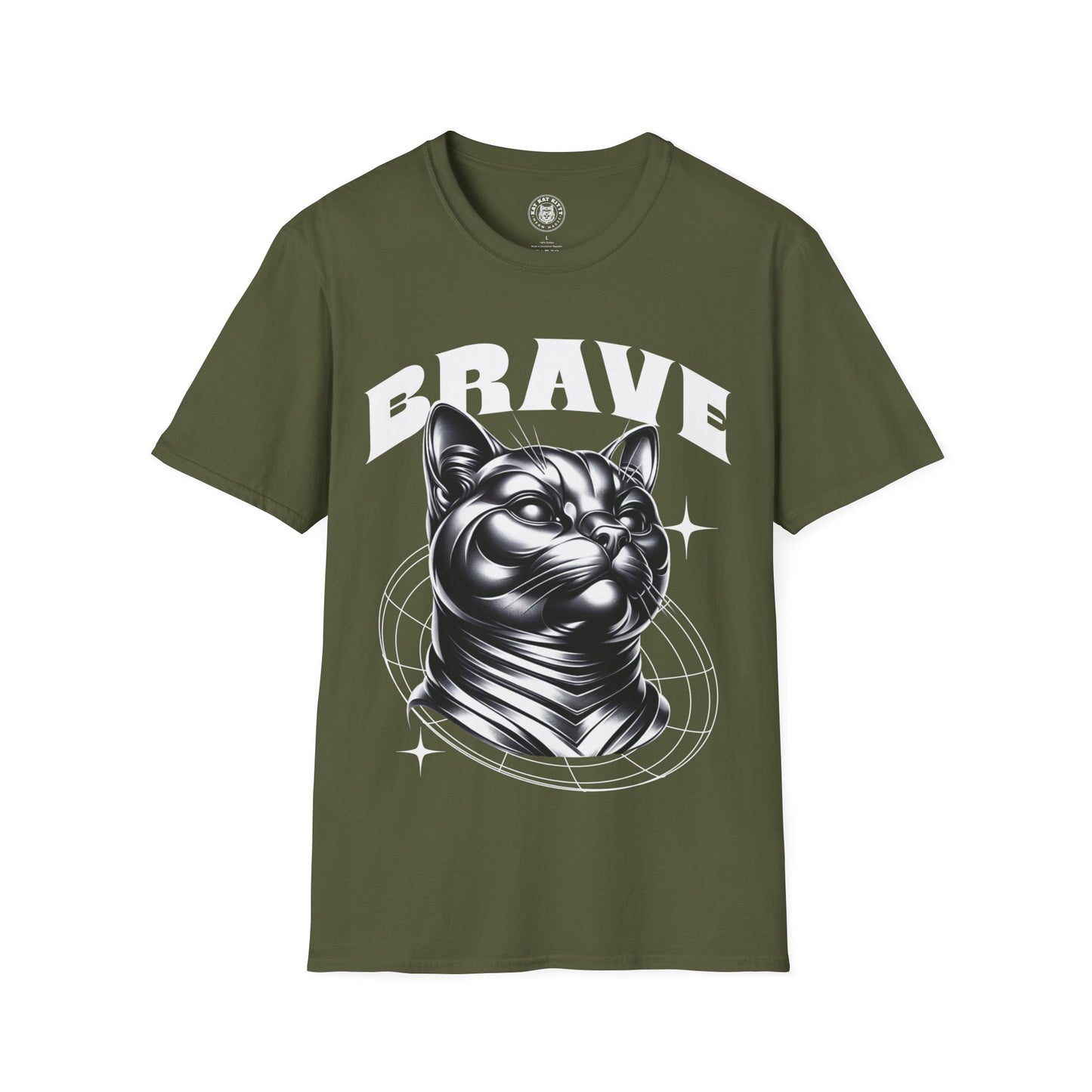 Brave - Unisex Cat Graphic Tees | Graphic T Shirts