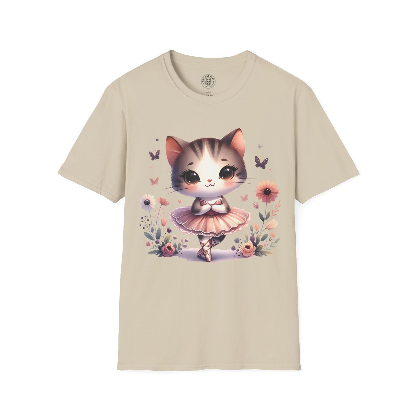 Cute Ballet Cat - Unisex Cat Graphic Tees | Graphic T Shirts