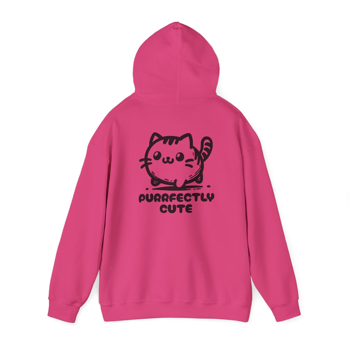 Purrrfectly Cute - Unisex Heavy Blend™ Hooded Cat Sweatshirt