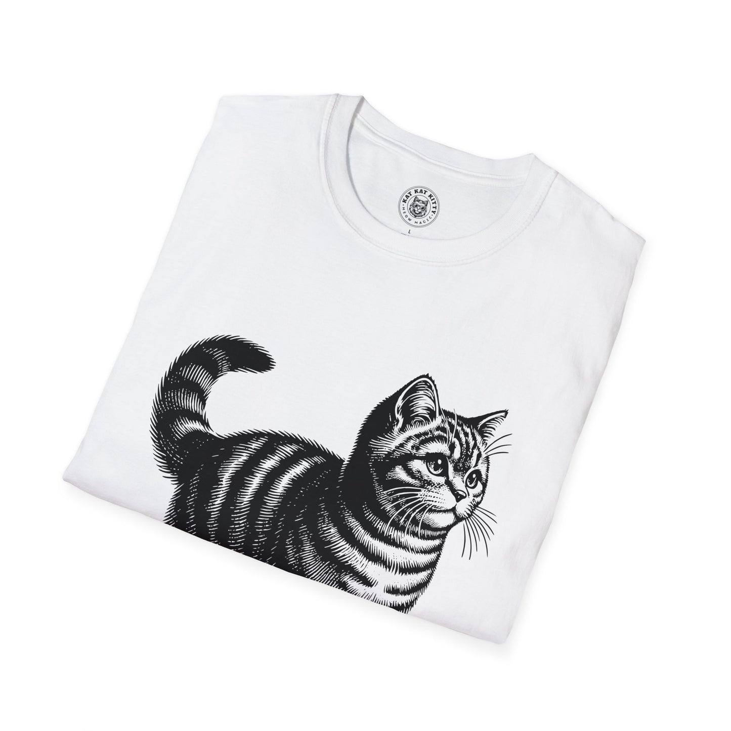 Cat Antique Scientific Drawing - Unisex Cat Graphic Tees | Graphic T Shirts