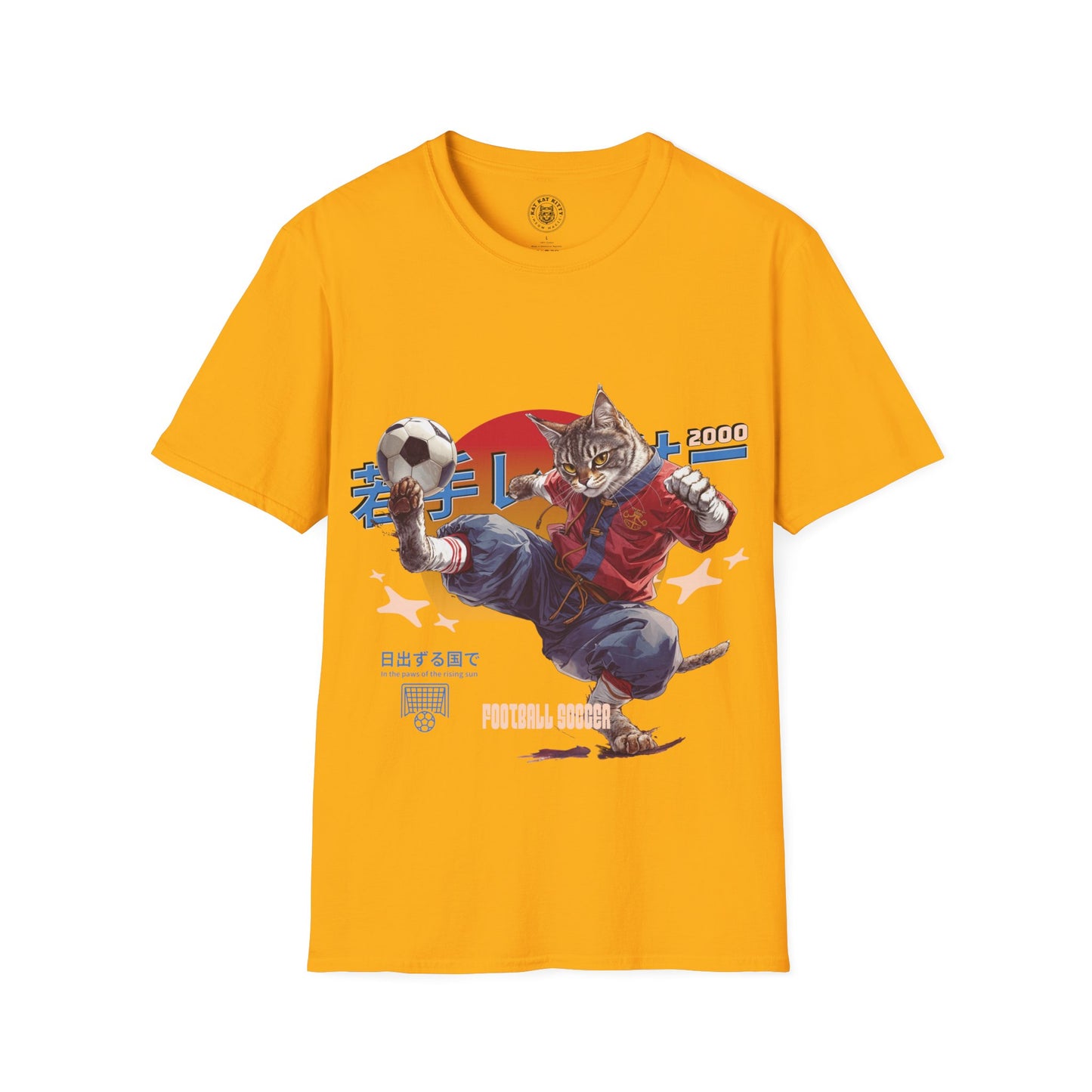 Football Cat - Unisex Cat Graphic Tees | Graphic T Shirts