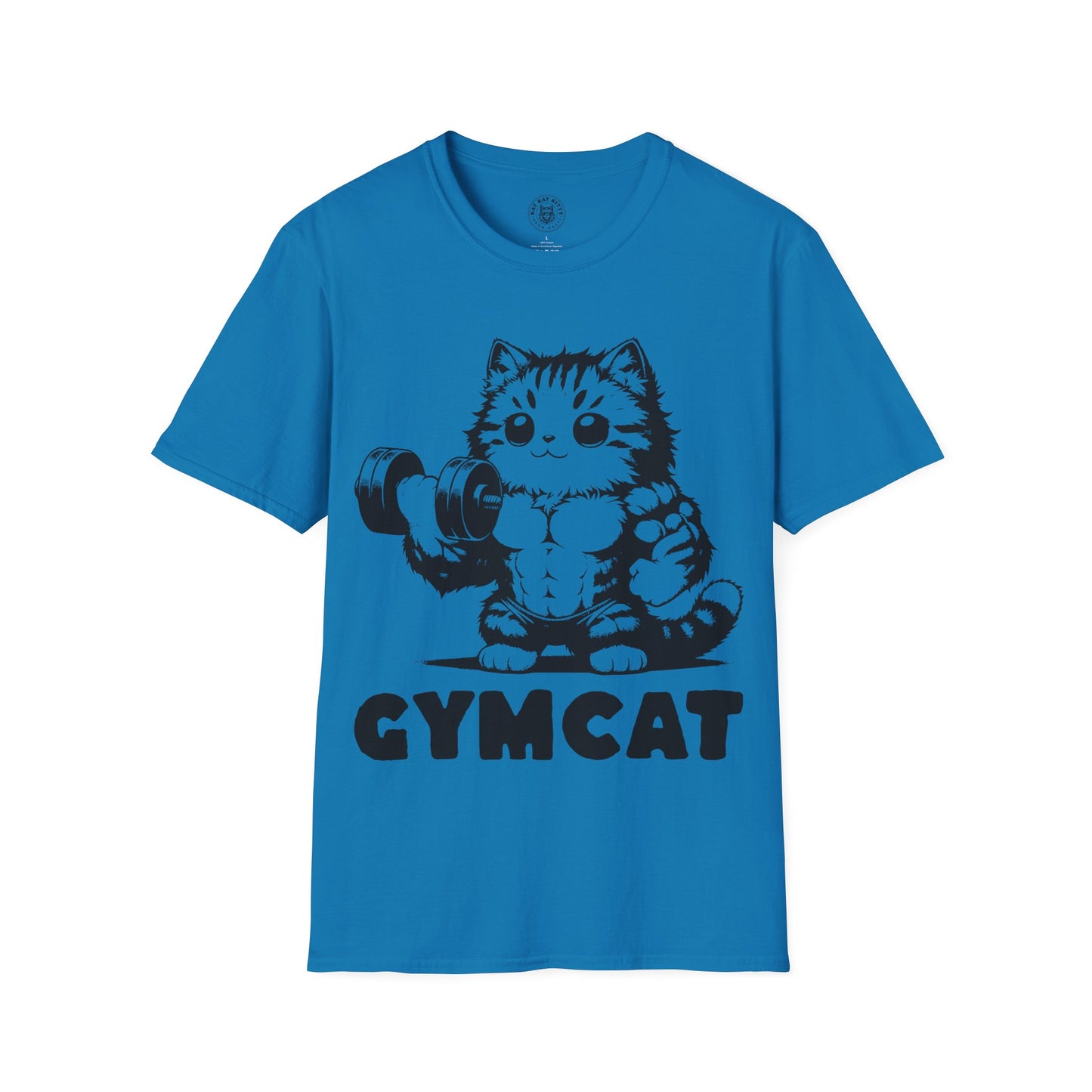 Gymcat Black Cat - Unisex Cat Graphic Tees | Graphic T Shirts