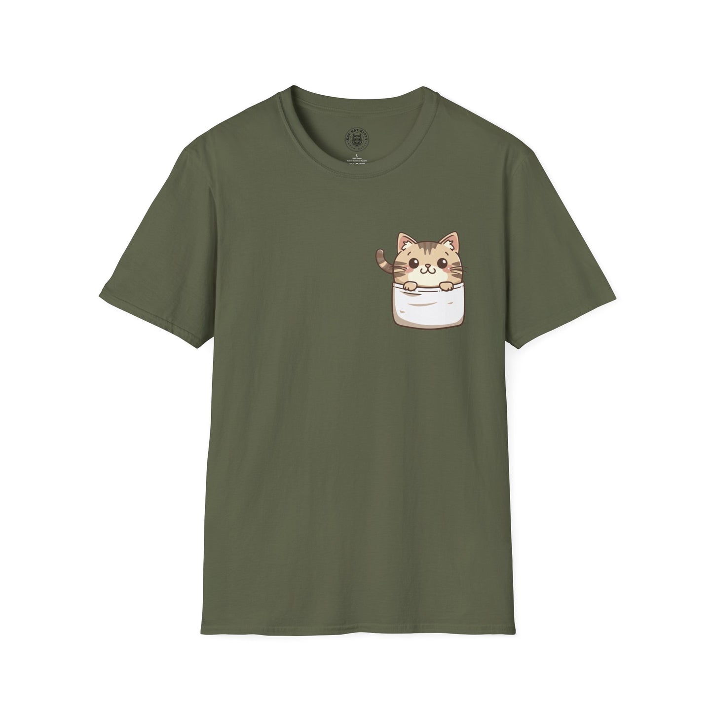 Cat In Pocket 3 - Unisex Cat Graphic Tees | Graphic T Shirts