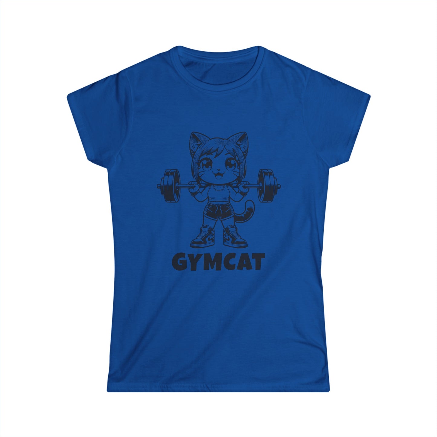 Gymcat Black Female - Women's Cat Graphic Tees | Graphic T Shirts