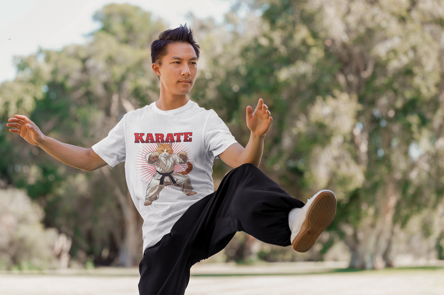 Karate - Unisex Cat Graphic Tees | Graphic T Shirts