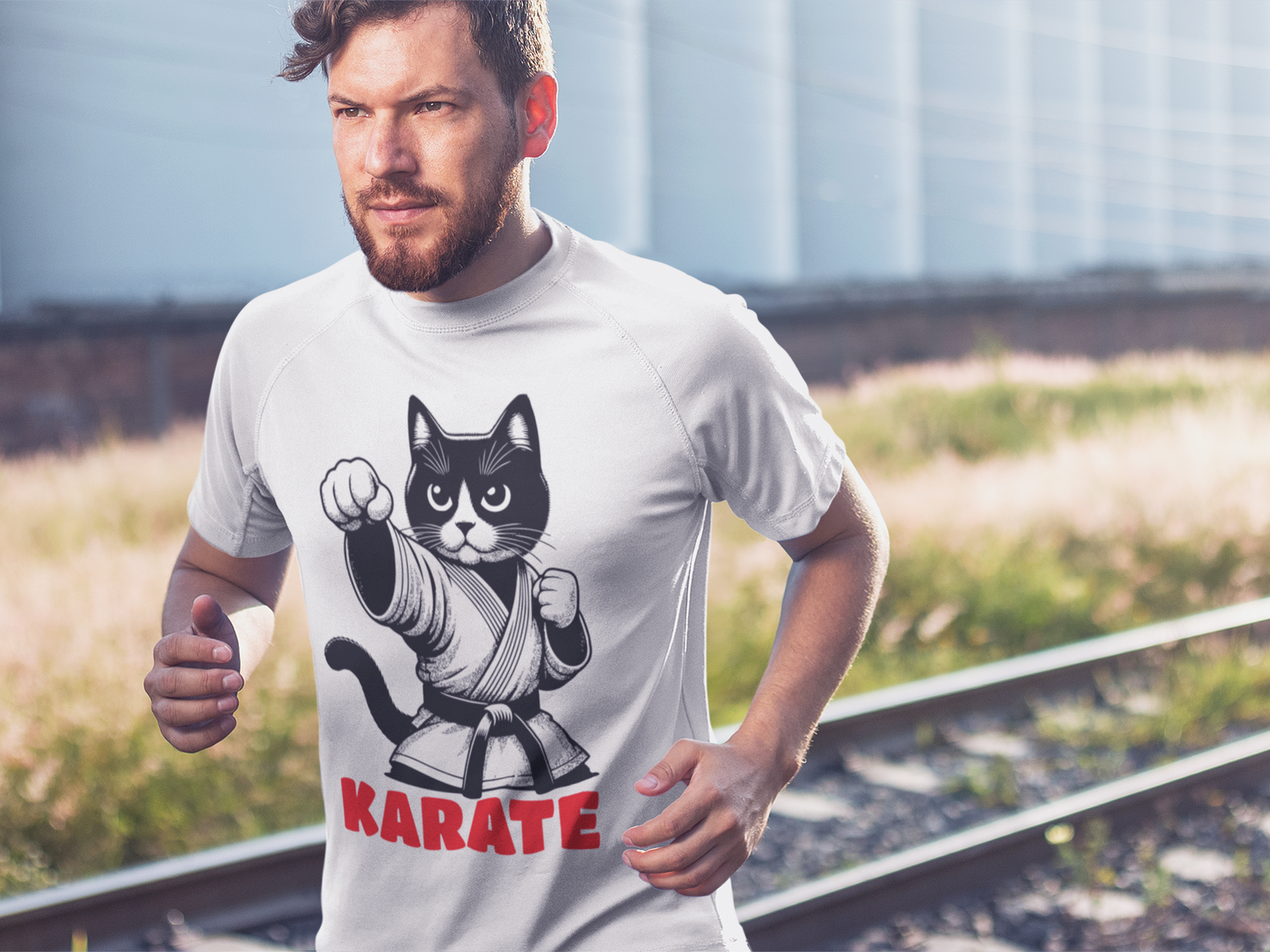 Karateka Cat - Unisex Cat Graphic Tees | Graphic T Shirts