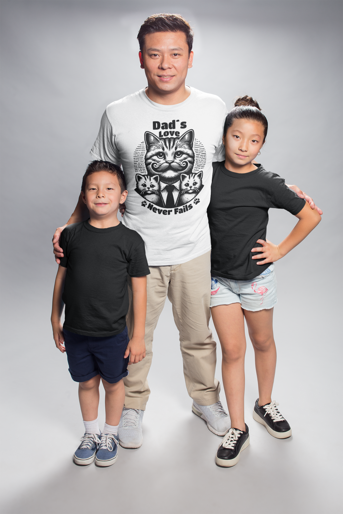 Dad´s Love Never Fails - Unisex Cat Graphic Tees | Graphic T Shirts