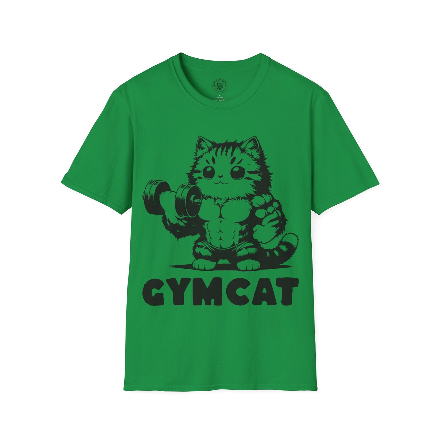Gymcat Black Cat - Unisex Cat Graphic Tees | Graphic T Shirts