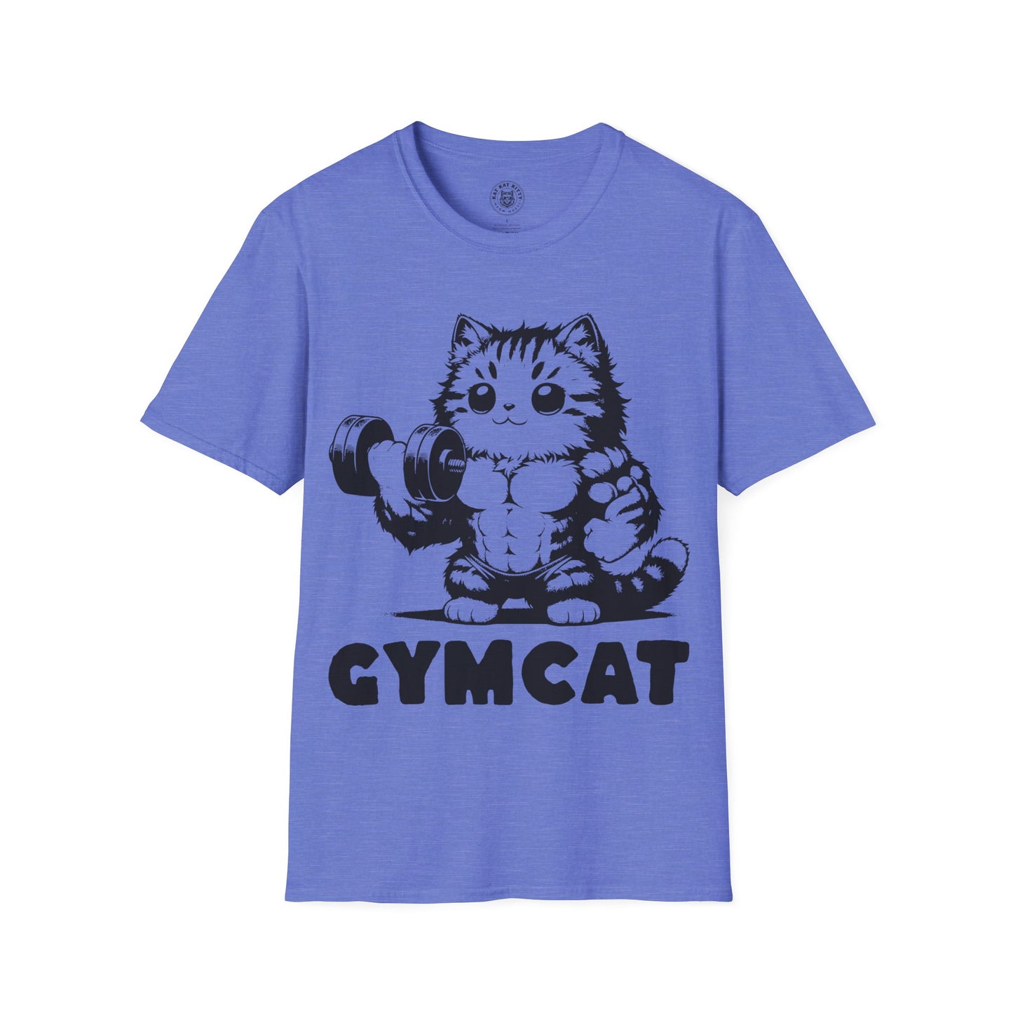 Gymcat Black Cat - Unisex Cat Graphic Tees | Graphic T Shirts