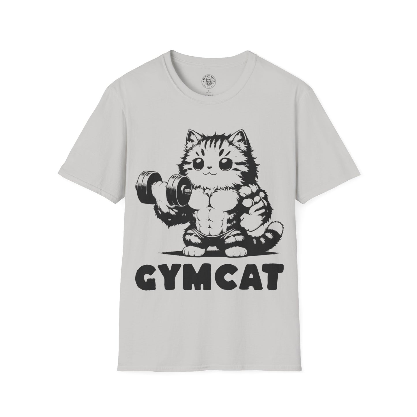 Gymcat Black Cat - Unisex Cat Graphic Tees | Graphic T Shirts