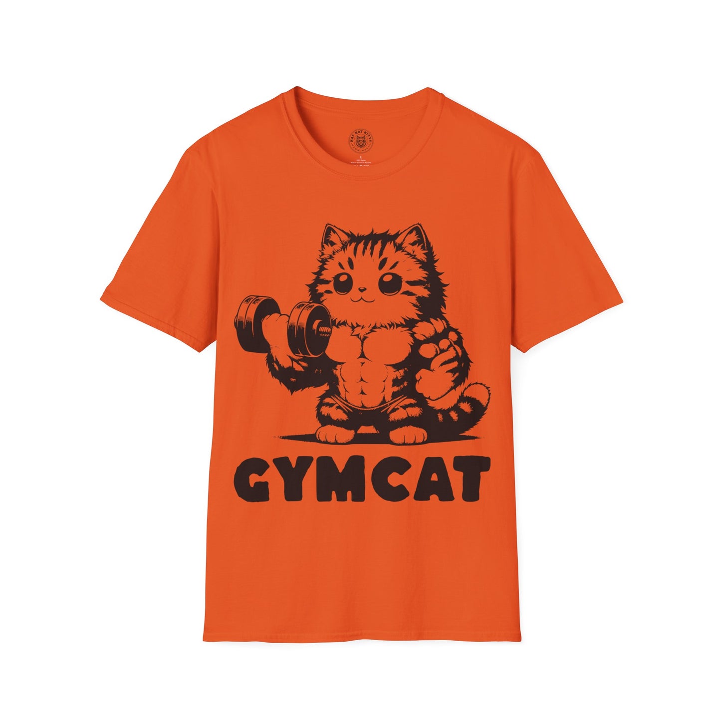Gymcat Black Cat - Unisex Cat Graphic Tees | Graphic T Shirts