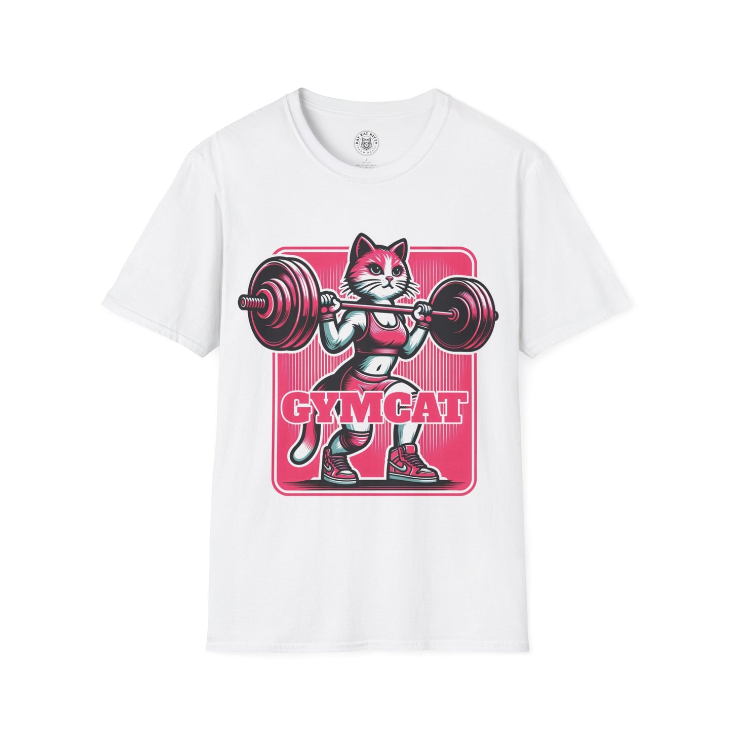 Gymcat Pink Cat - Unisex Cat Graphic Tees | Graphic T Shirts