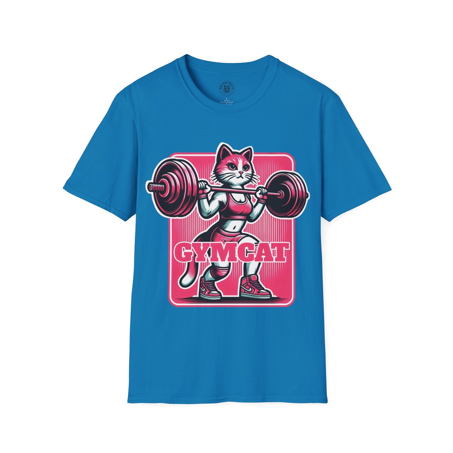 Gymcat Pink Cat - Unisex Cat Graphic Tees | Graphic T Shirts
