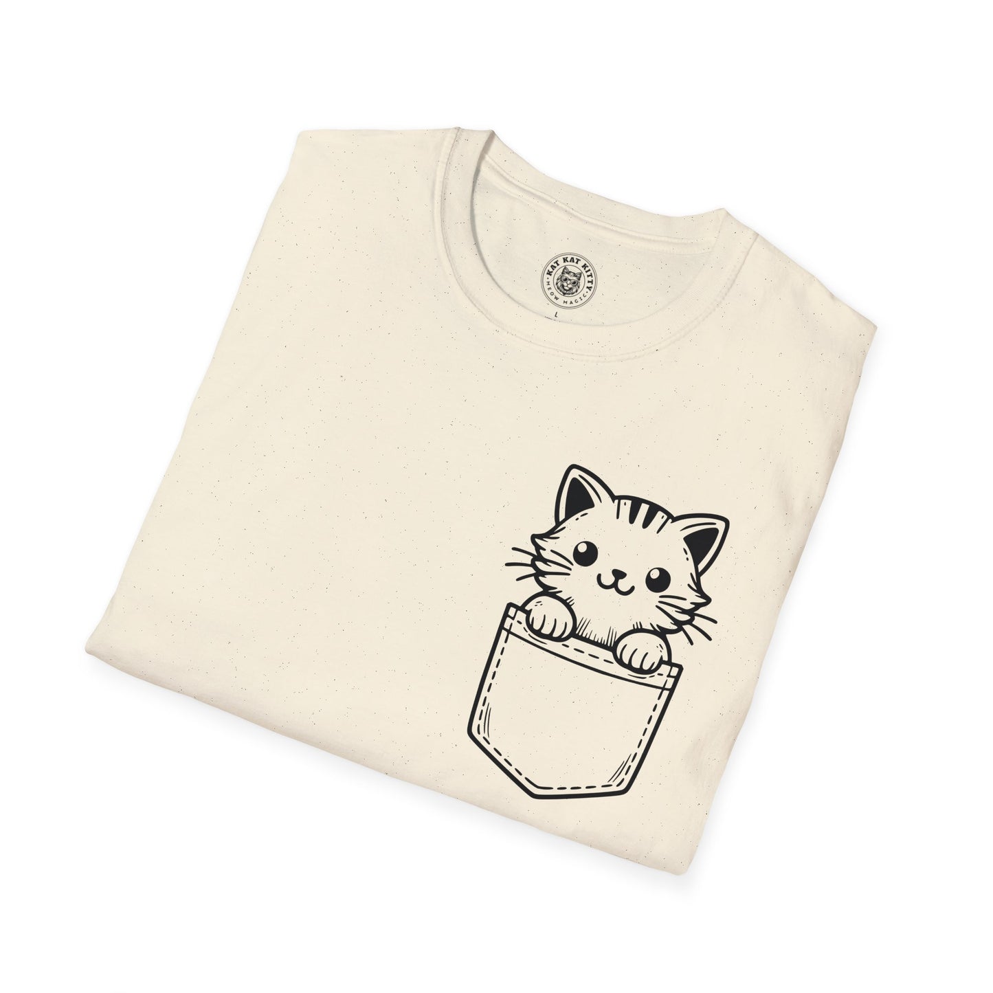 Cat In Pocket 1 - Unisex Cat Graphic Tees | Graphic T Shirts