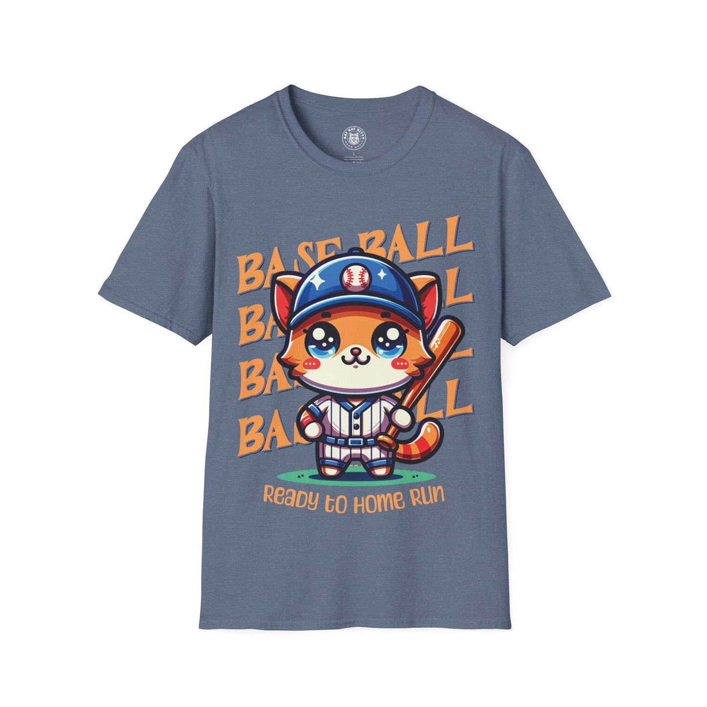 Baseball Cat - Unisex Cat Graphic Tees | Graphic T Shirts