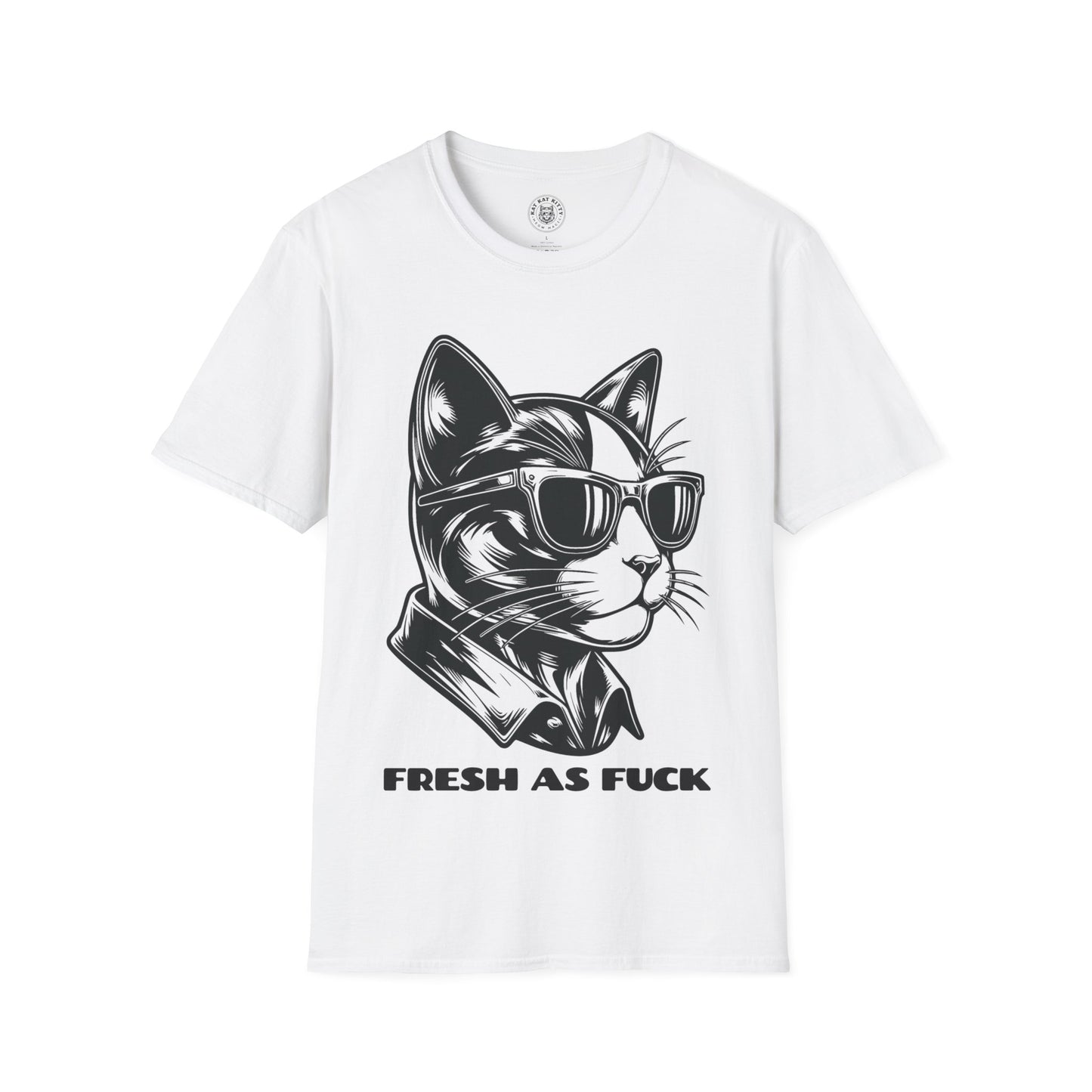 Fresh As Fuck - Unisex Cat Graphic Tees | Graphic T Shirts