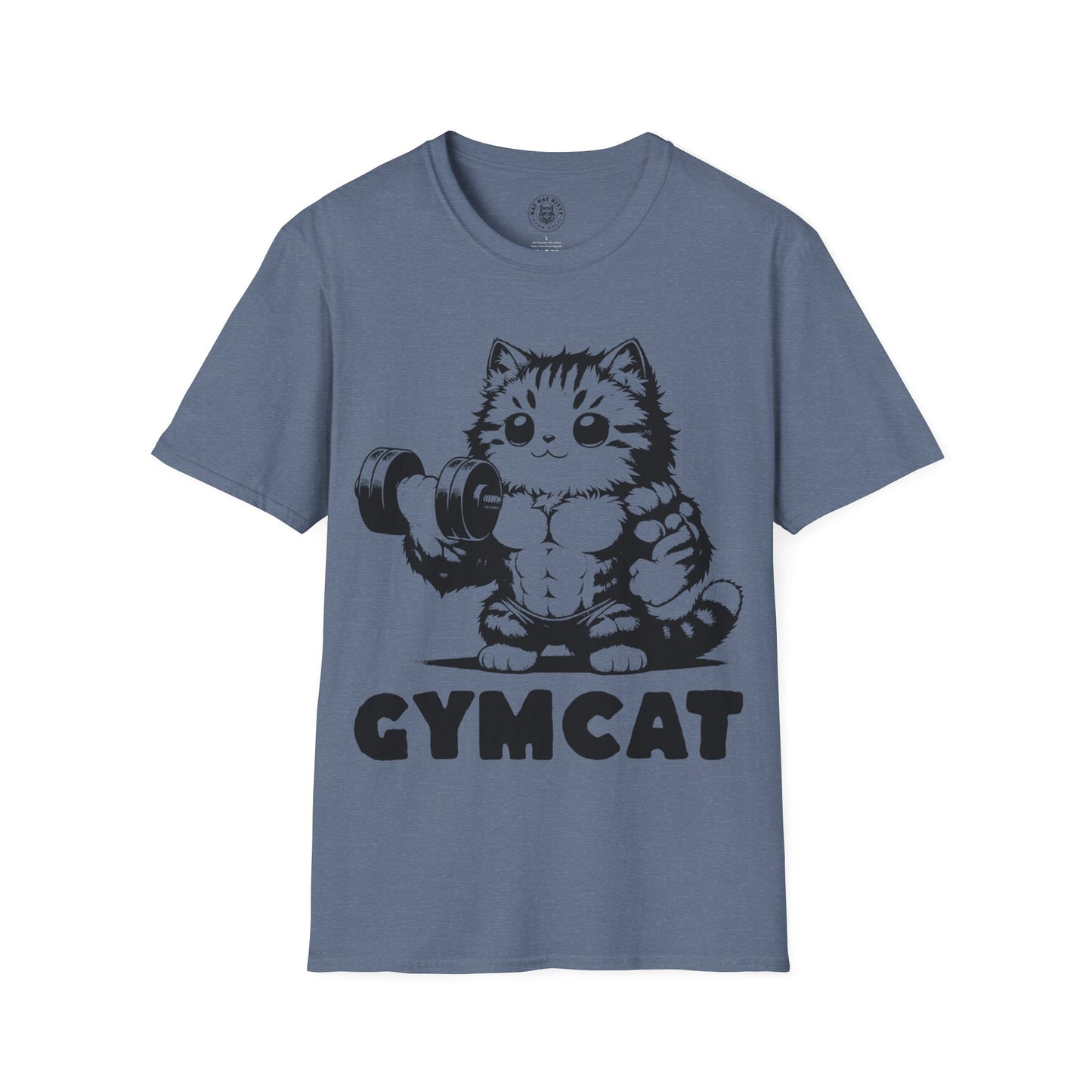 Gymcat Black Cat - Unisex Cat Graphic Tees | Graphic T Shirts