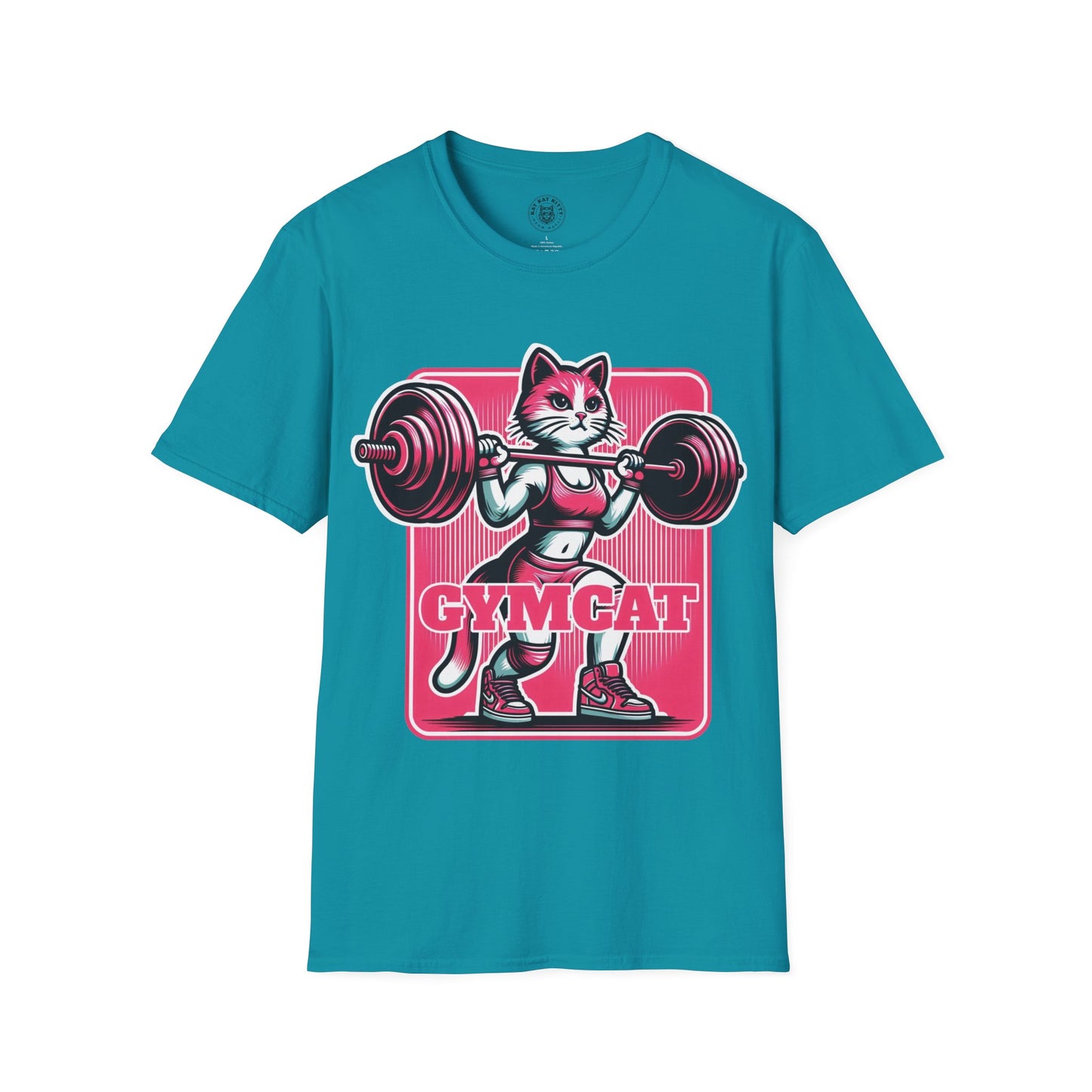 Gymcat Pink Cat - Unisex Cat Graphic Tees | Graphic T Shirts
