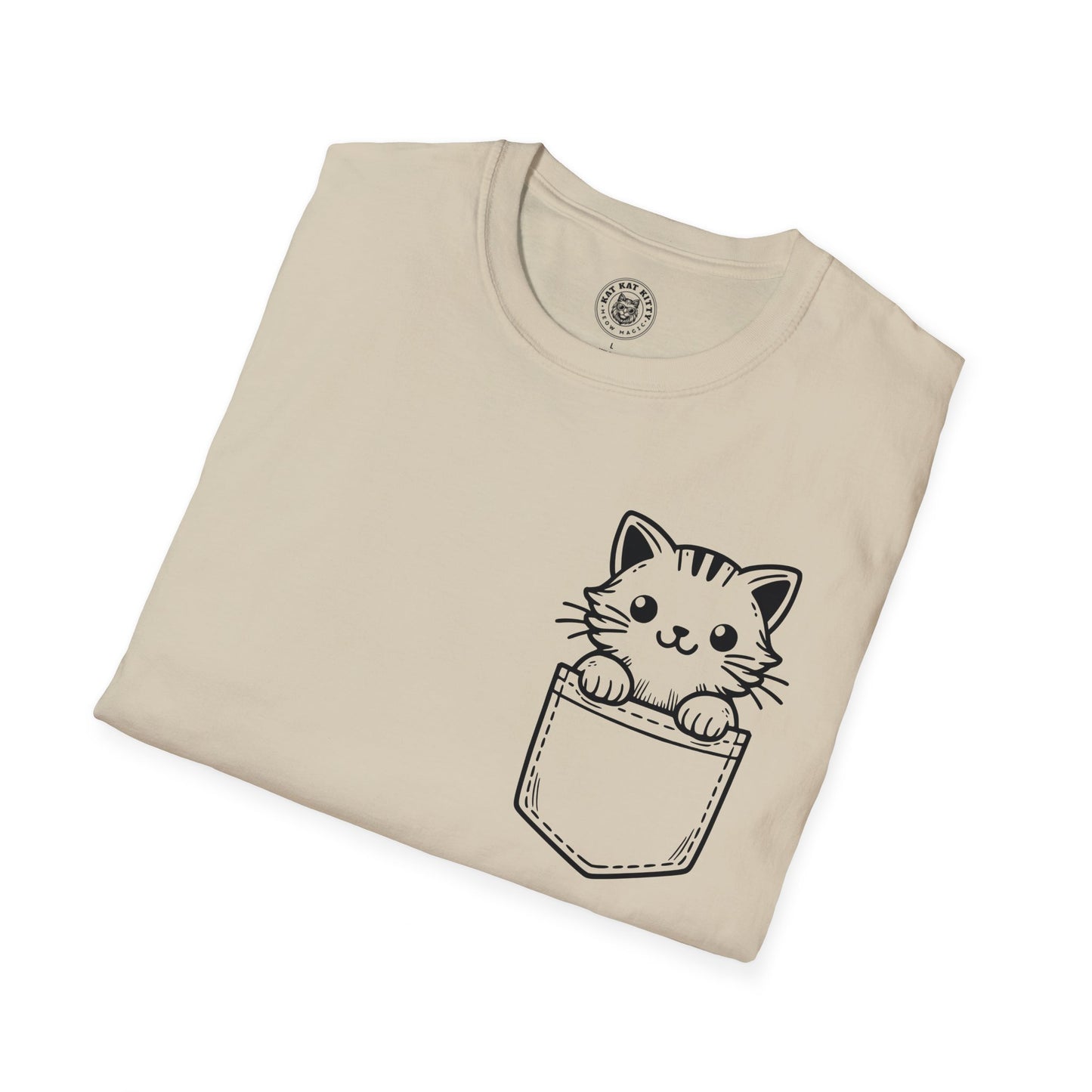 Cat In Pocket 1 - Unisex Cat Graphic Tees | Graphic T Shirts