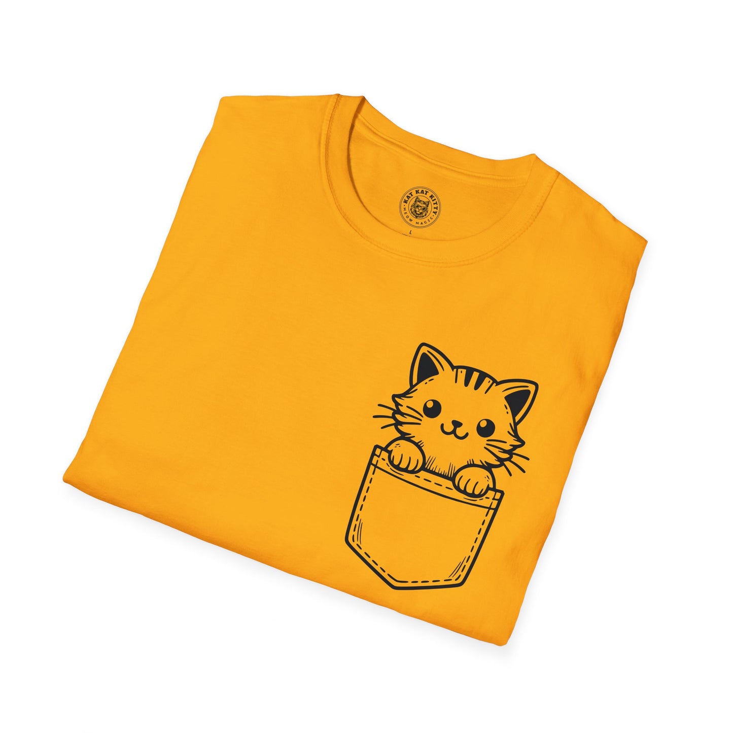 Cat In Pocket 1 - Unisex Cat Graphic Tees | Graphic T Shirts