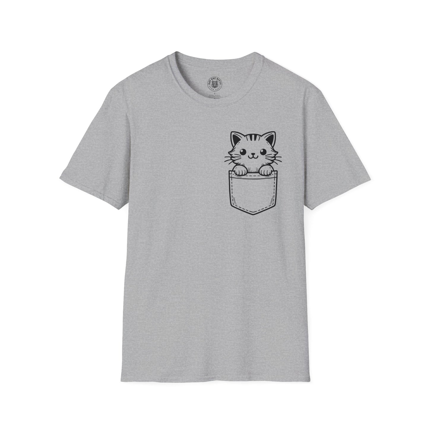 Cat In Pocket 1 - Unisex Cat Graphic Tees | Graphic T Shirts