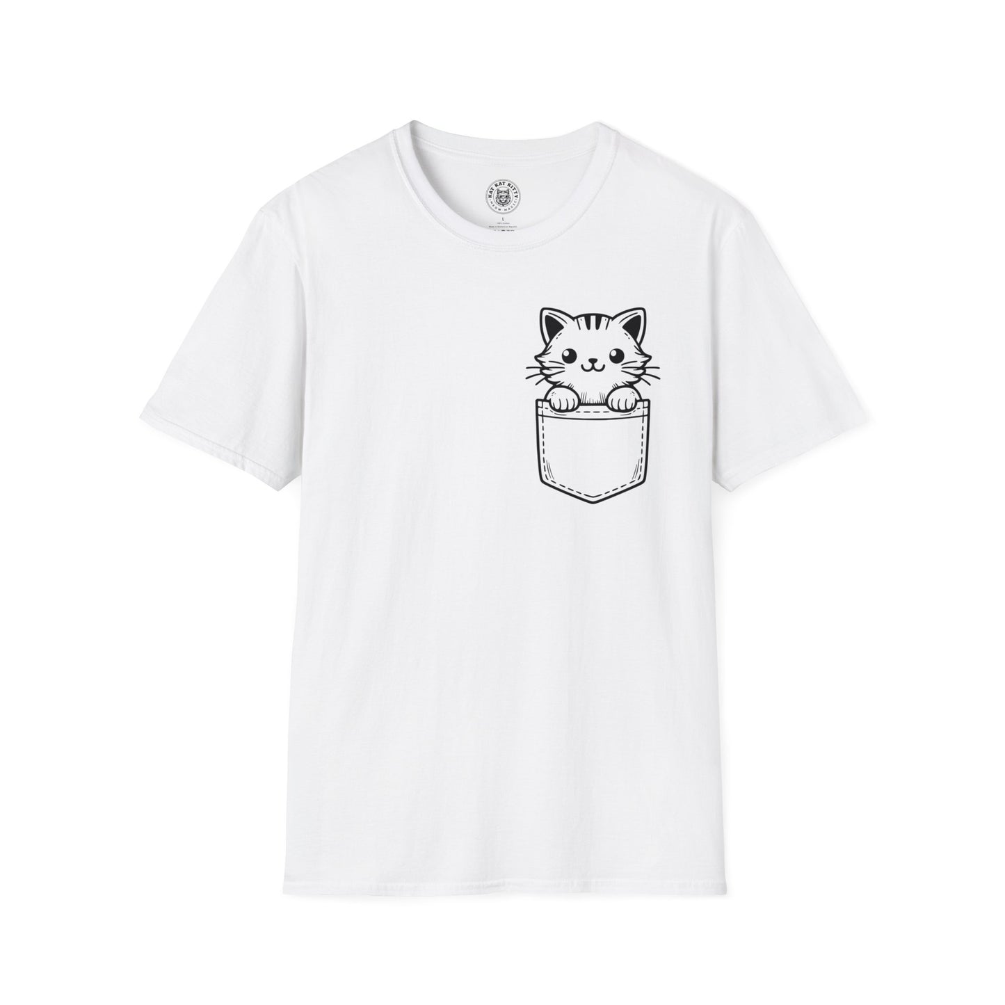 Cat In Pocket 1 - Unisex Cat Graphic Tees | Graphic T Shirts