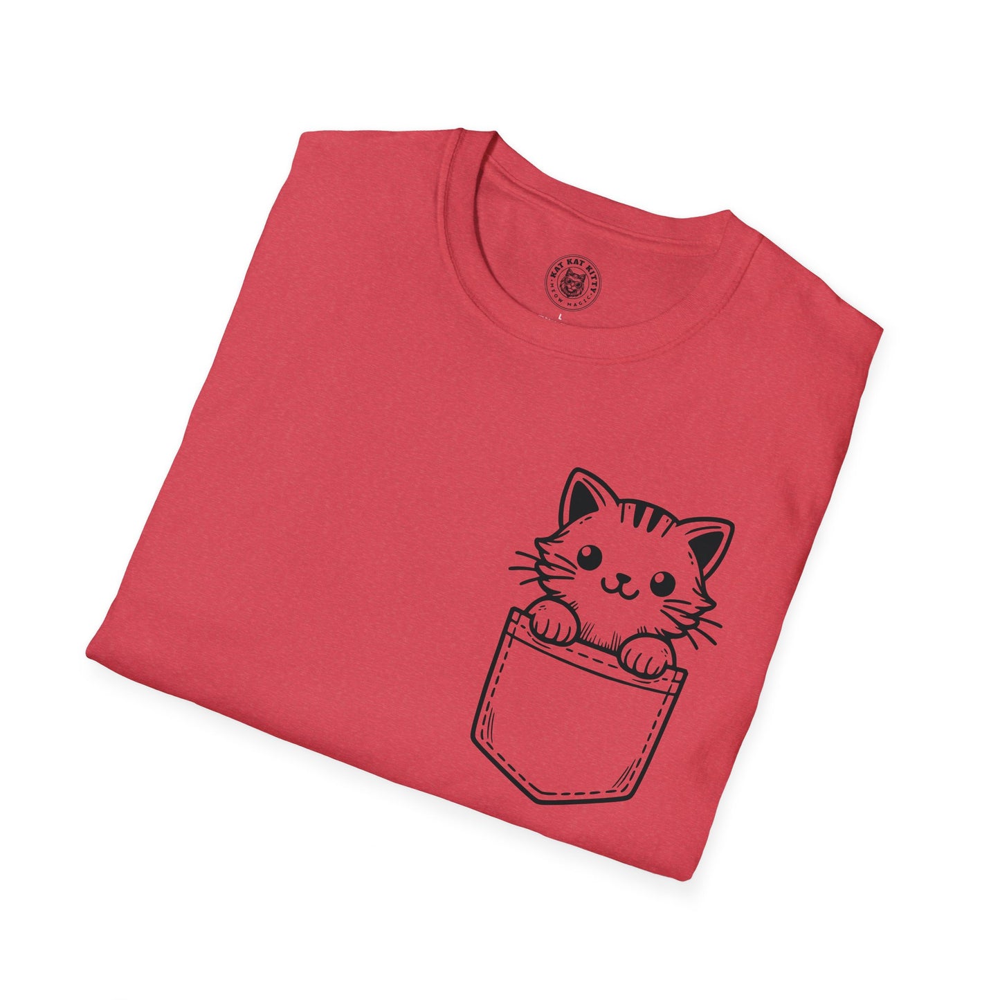 Cat In Pocket 1 - Unisex Cat Graphic Tees | Graphic T Shirts