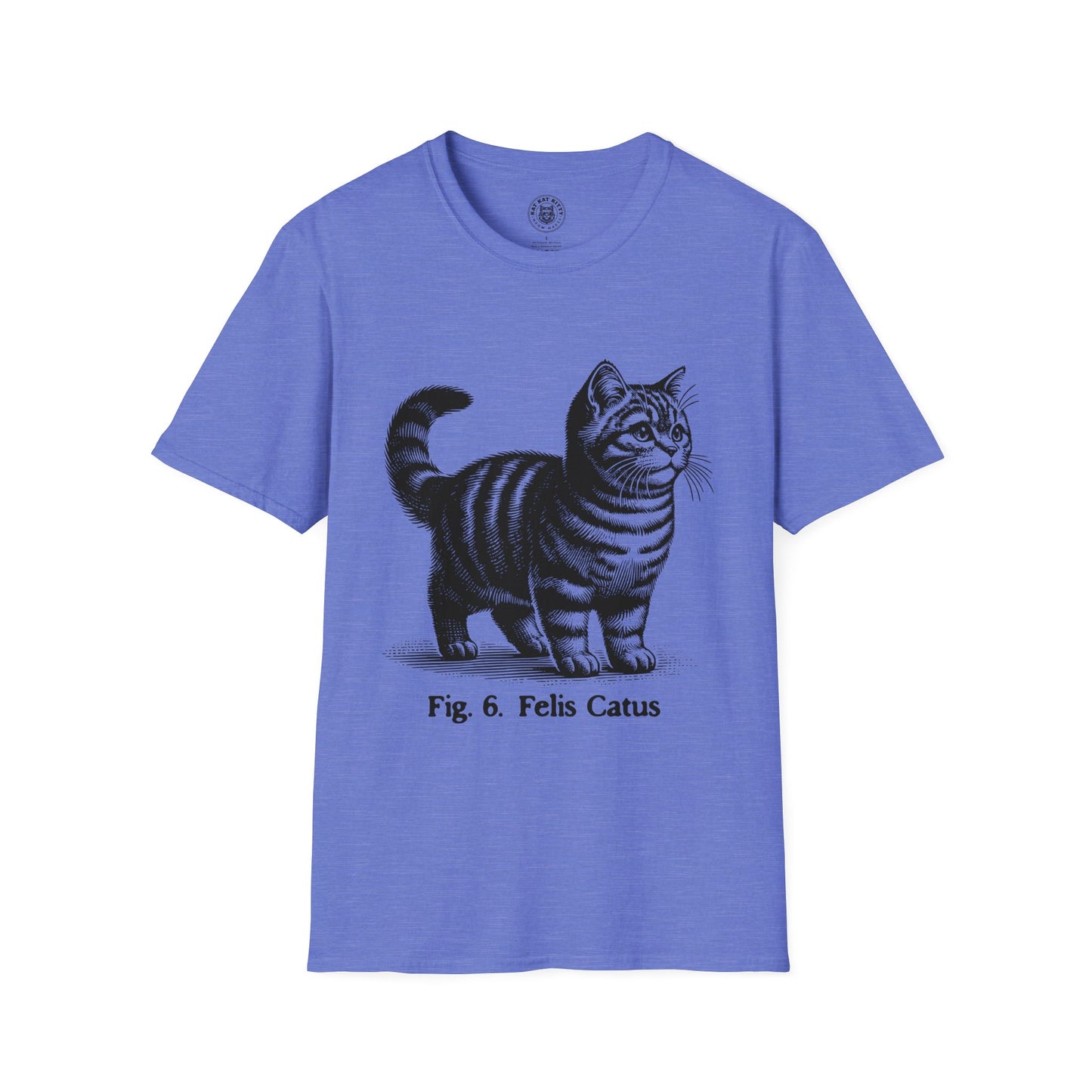 Cat Antique Scientific Drawing - Unisex Cat Graphic Tees | Graphic T Shirts