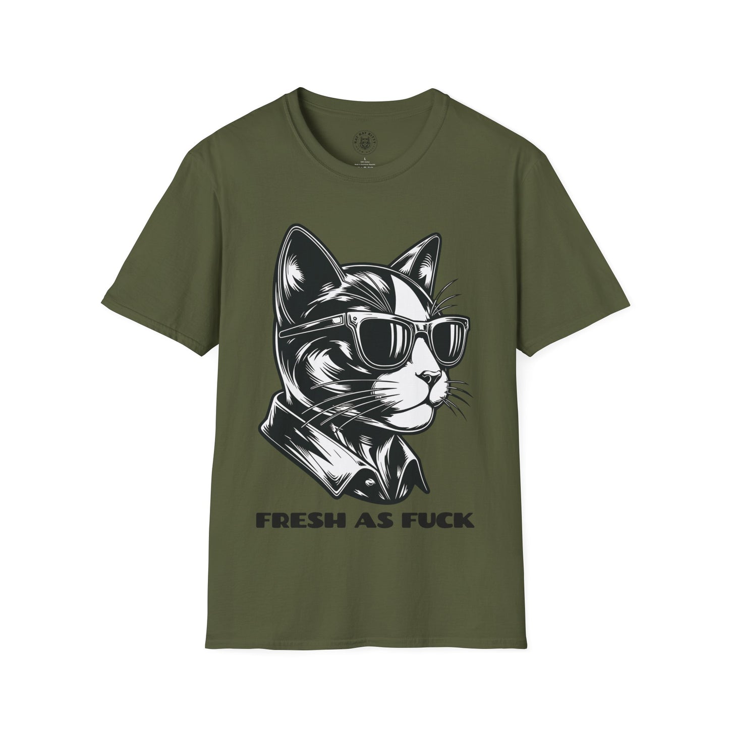 Fresh As Fuck - Unisex Cat Graphic Tees | Graphic T Shirts