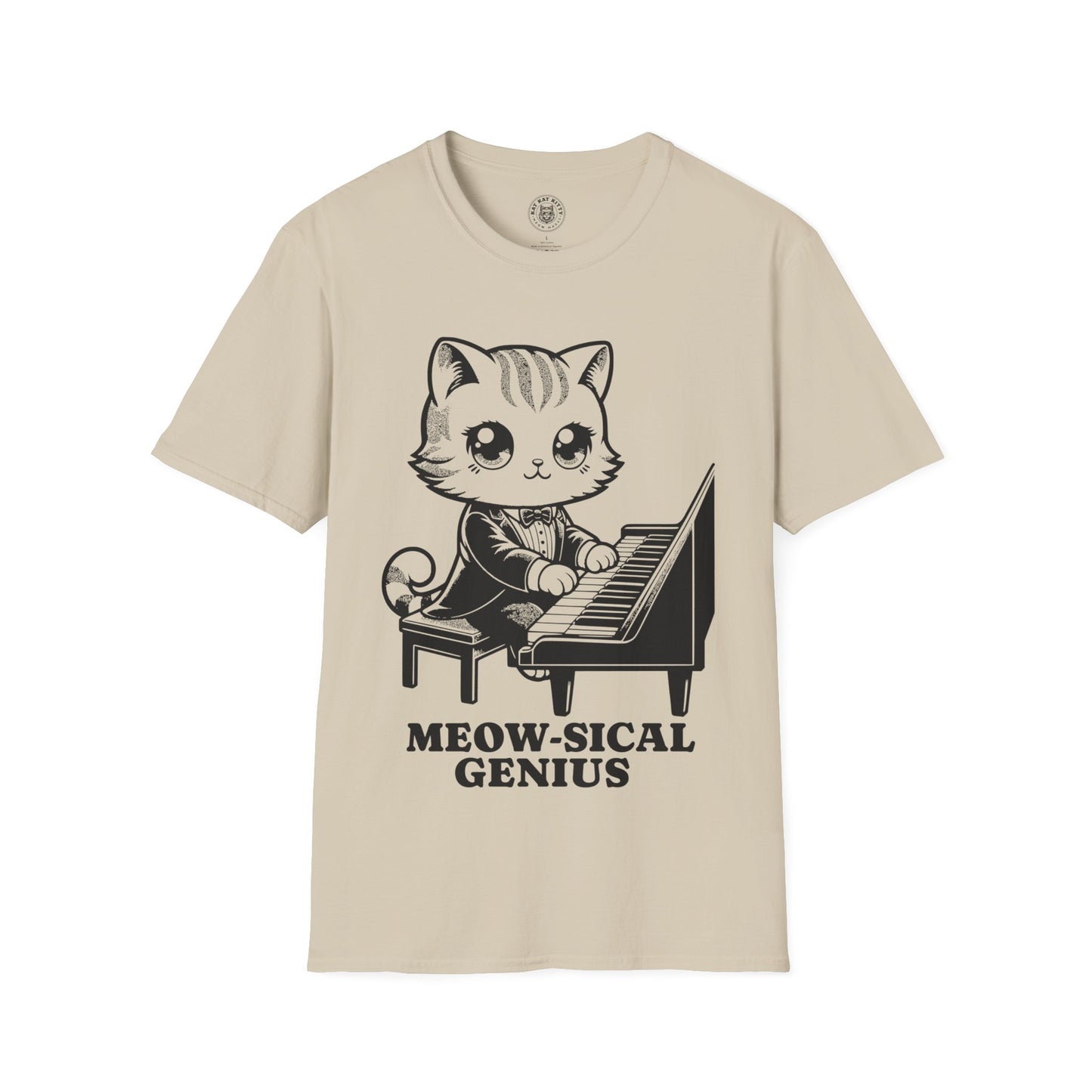 Meow-sical Genious - Unisex Cat Graphic Tees | Graphic T Shirts