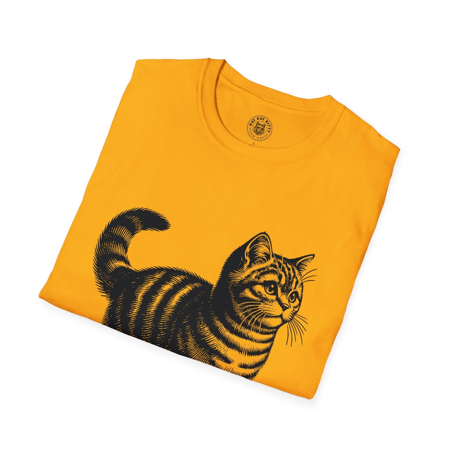 Cat Antique Scientific Drawing - Unisex Cat Graphic Tees | Graphic T Shirts