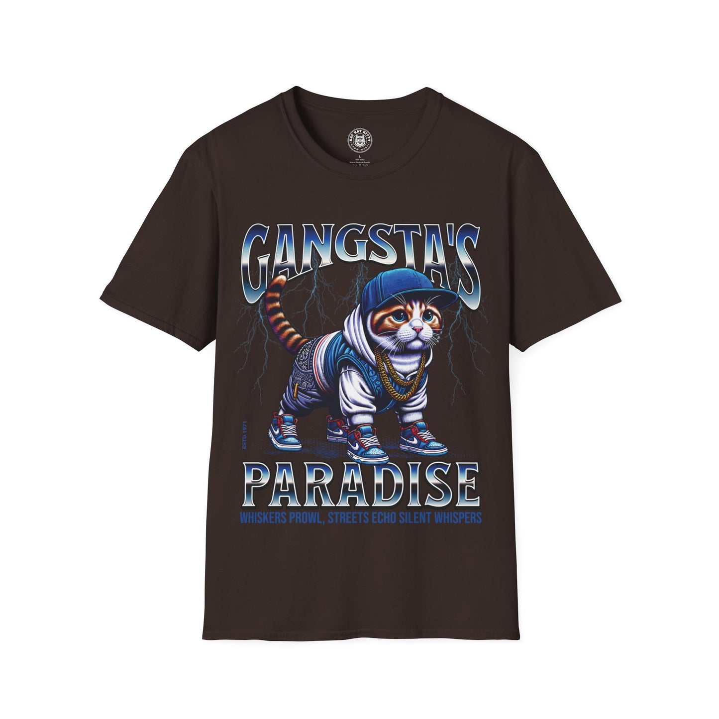 Gangsta´s Paradise - Unisex Cat Graphic Tees | Graphic T Shirts