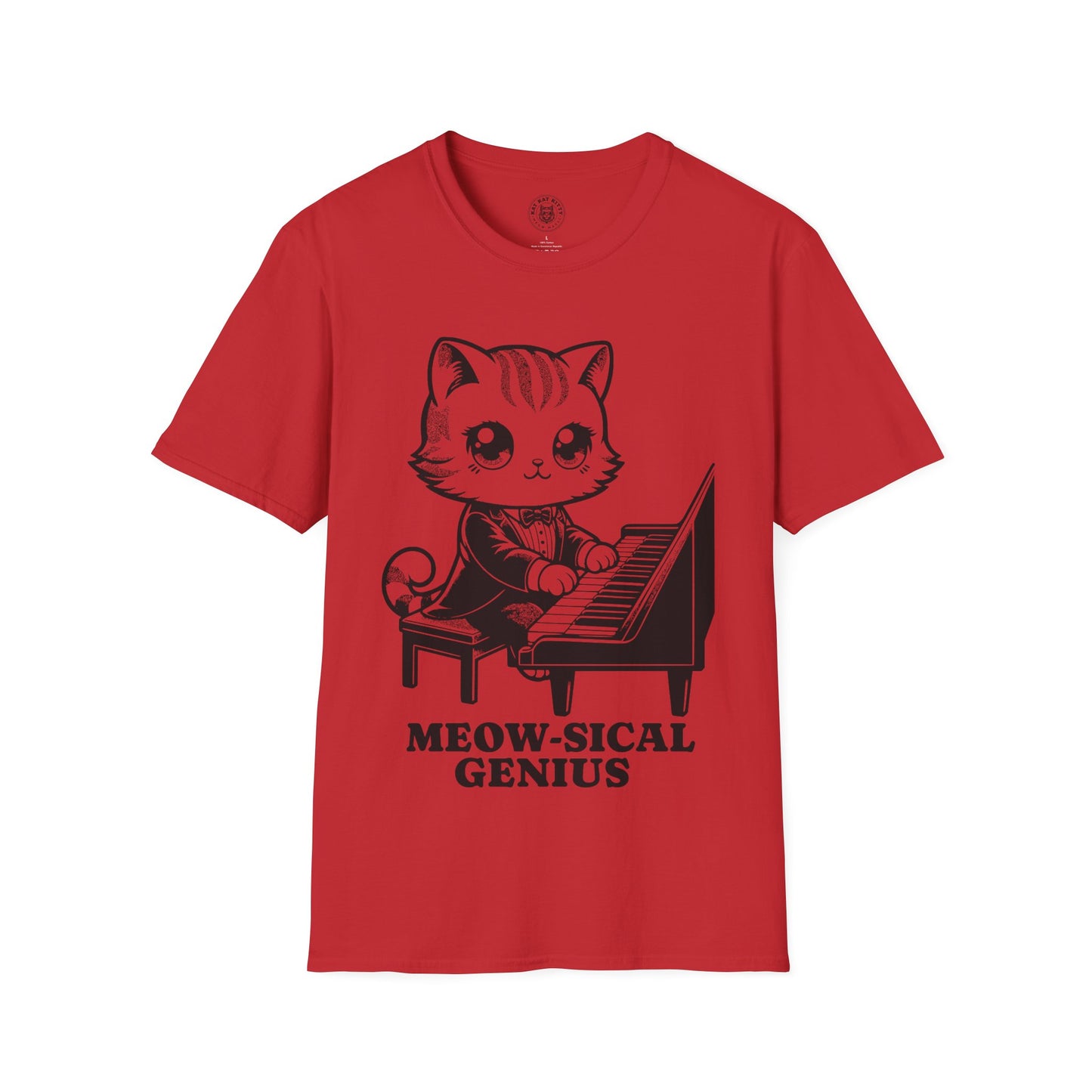Meow-sical Genious - Unisex Cat Graphic Tees | Graphic T Shirts
