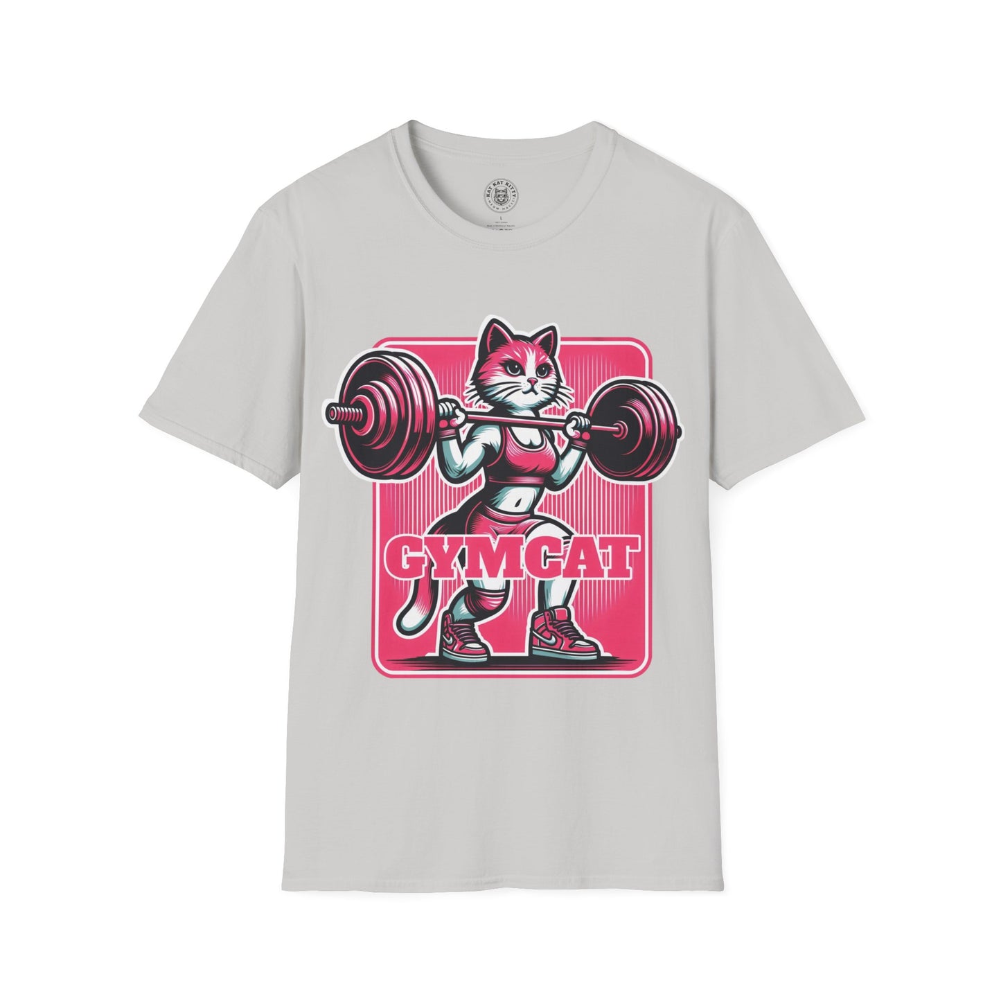 Gymcat Pink Cat - Unisex Cat Graphic Tees | Graphic T Shirts