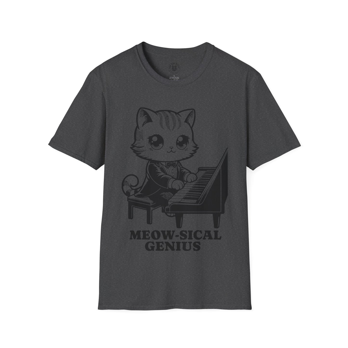 Meow-sical Genious - Unisex Cat Graphic Tees | Graphic T Shirts