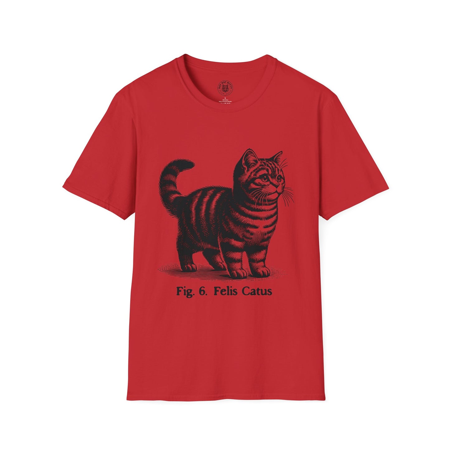 Cat Antique Scientific Drawing - Unisex Cat Graphic Tees | Graphic T Shirts