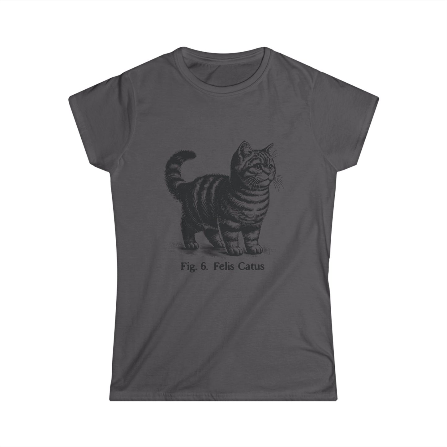 Cat Antique Scientific Drawing - Women's Cat Graphic Tees | Graphic T Shirts