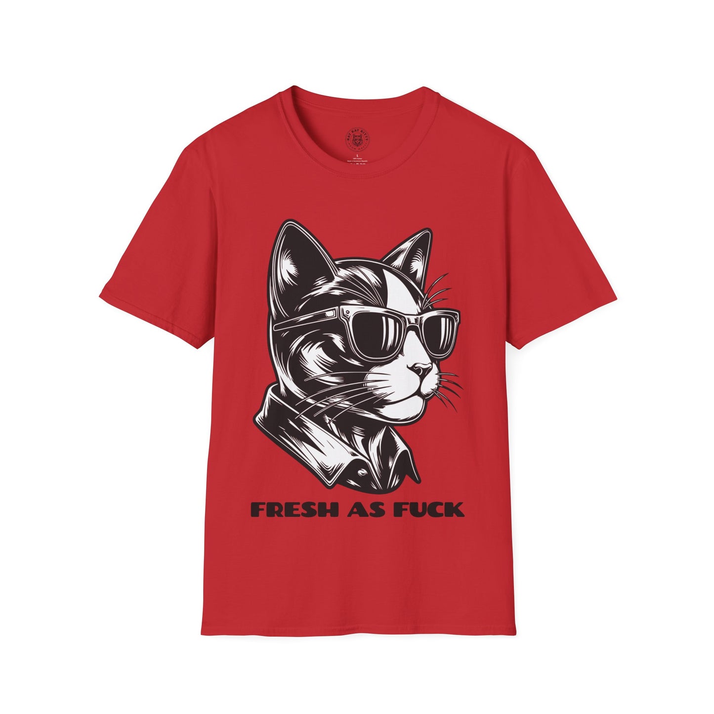 Fresh As Fuck - Unisex Cat Graphic Tees | Graphic T Shirts