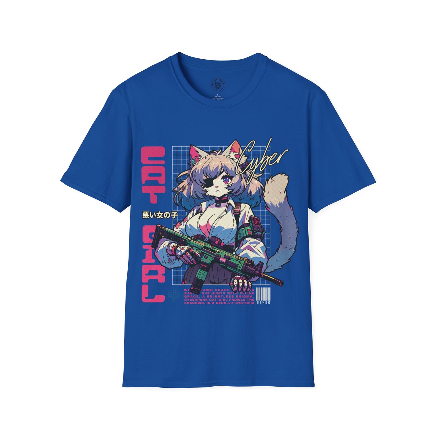 Cyber Cat Girl - Unisex Cat Graphic Tees | Graphic T Shirts