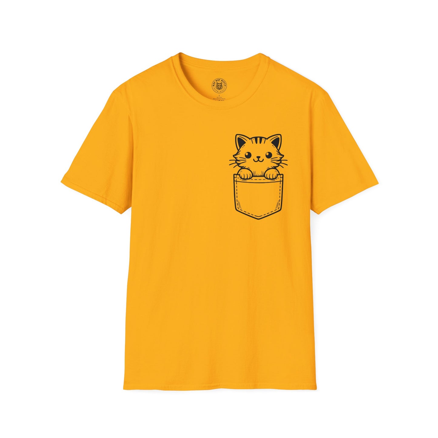 Cat In Pocket 1 - Unisex Cat Graphic Tees | Graphic T Shirts
