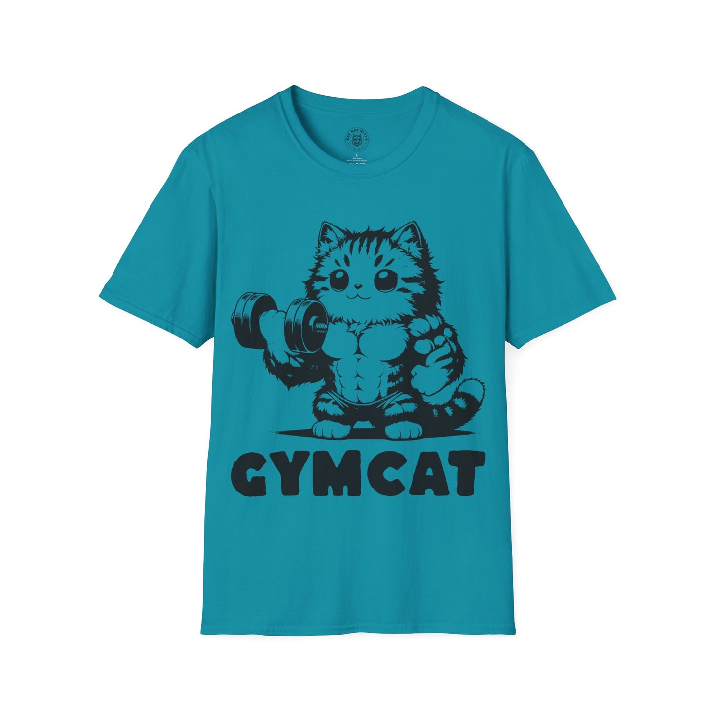 Gymcat Black Cat - Unisex Cat Graphic Tees | Graphic T Shirts
